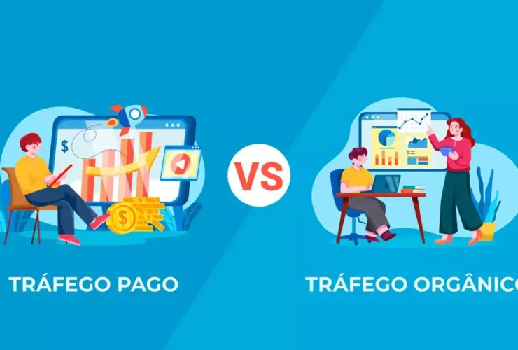 tráfego pago x tráfego orgânico